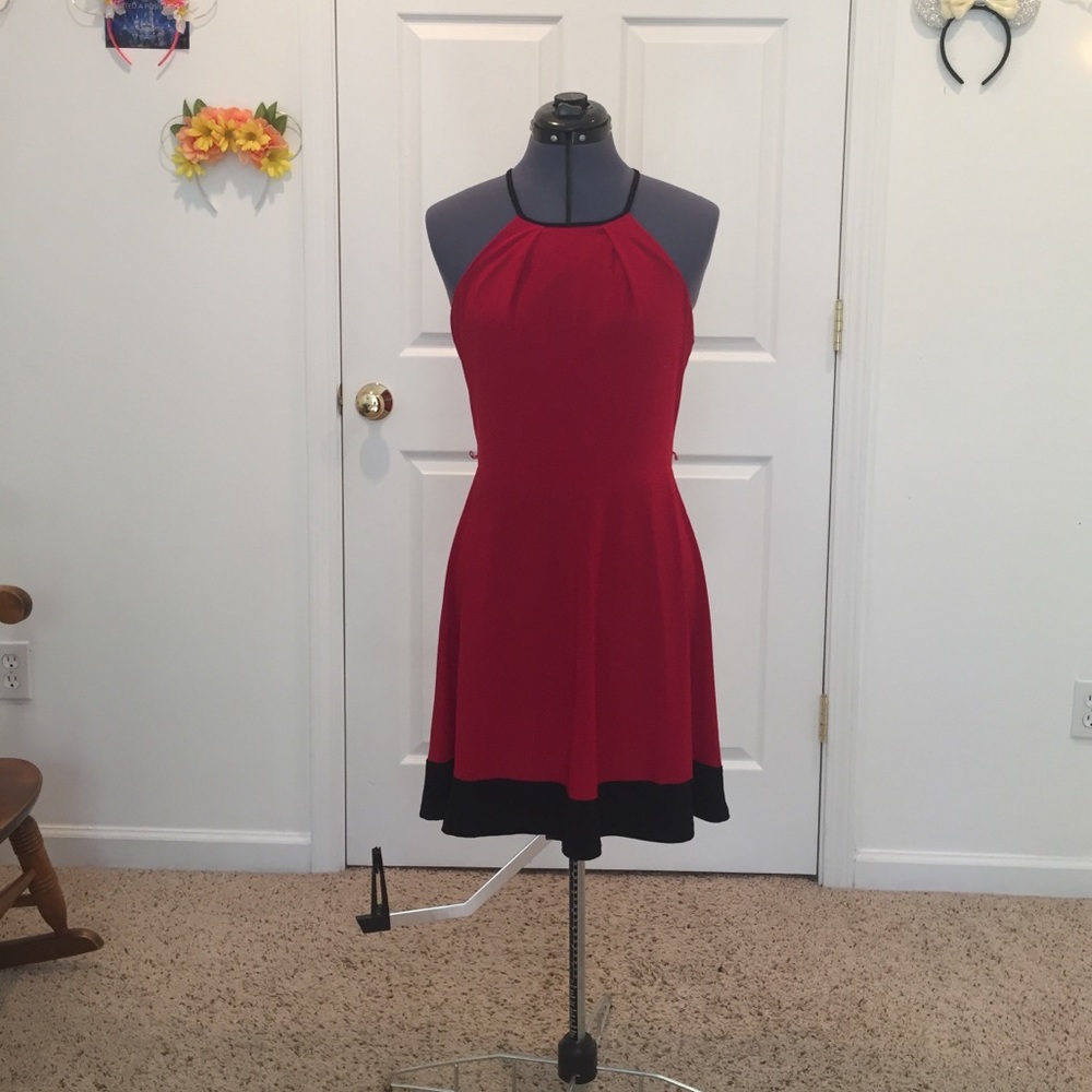 Deep Red Cocktail Dress